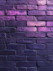 Poster - Abstract Vibrant Purple Brick Wall Texture with Unique Color Gradation and Artistic Elements for Background Design and Creative Projects