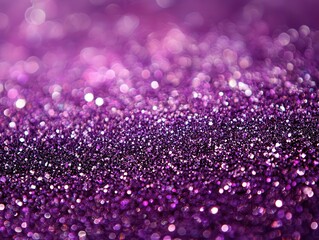 Poster - Beautiful shimmering purple glitter background with a bokeh effect perfect for celebrating special moments and adding elegance to creative projects