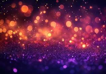 Poster - Bokeh Light Background with Colorful Glows and Sparkles Creating a Dreamy Atmosphere for Use in Backgrounds and Design Projects
