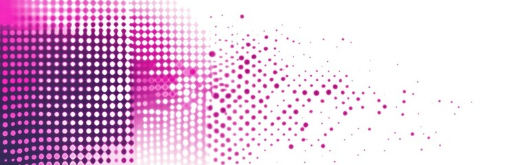 Aufkleber - Vibrant pink halftone gradient blending seamlessly across a white background for modern design elements