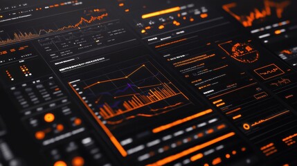 Poster - Clean and modern visual representation of cryptocurrency data analytics and market trends in a digital format