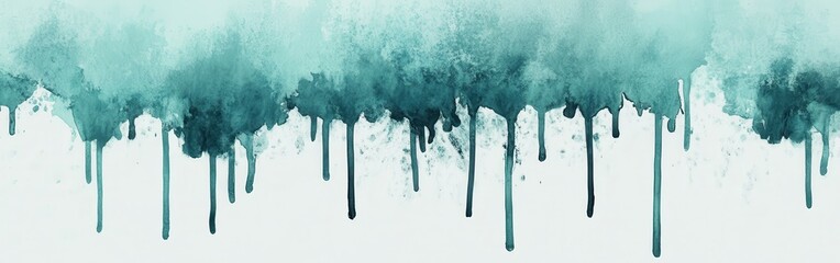 Aufkleber - Gradient of minimalist pencil strokes displaying teal hues flowing down softly with varied intensity