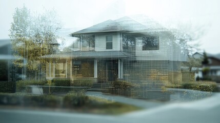 Poster - Creative house model representation showcasing architectural design and innovation