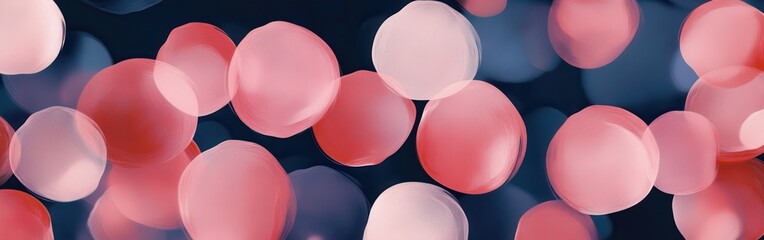 Fototapete - Romantic bokeh pattern featuring soft pink hues creating a dreamy atmosphere for intimate moments