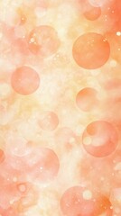 Leinwandbilder - Soft bokeh background in pastel peach tones with circles creating a serene and calming atmosphere