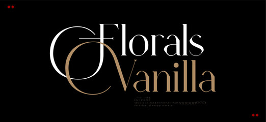 Aufkleber - luxury beauty font alphabet logo. typography grand beautiful fashion elegant classic letters serif i