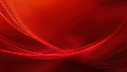 Aufkleber - flowing red silk waves with smooth gradient texture, abstract digital background for elegant designs, branding, and decor

