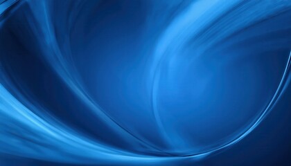 Aufkleber - abstract blue flowing wave on dark background, modern digital design with smooth light curves, ideal for tech themes