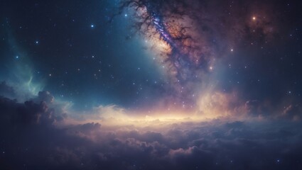 Aufkleber - Abstract depiction of stars and deep space