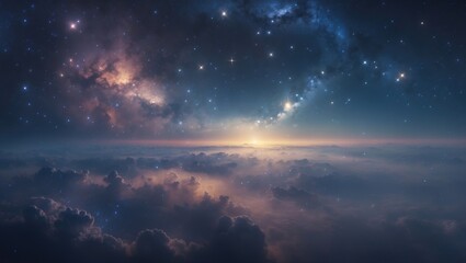 Aufkleber - Abstract representation of deep space and starry skies