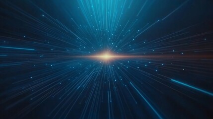 Aufkleber - A glowing blue digital backdrop with intersecting lines and nodes creates a modern, futuristic look for various applications