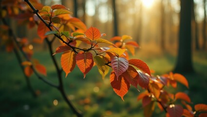 Poster - fuzzy foliage of a wild tree