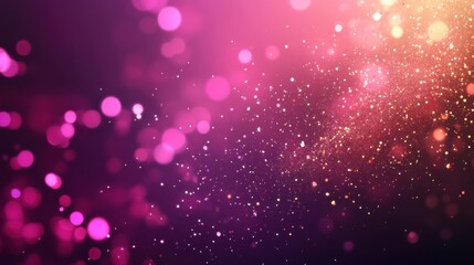 Poster - Colorful bokeh lights create a vibrant background with pink and golden hues during a festive evening celebration
