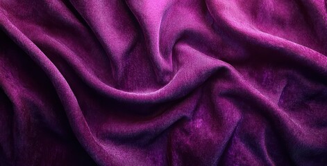 Poster - Luxurious Purple Velvet Fabric Texture with Rich Depth and Softness, Perfect for Backgrounds, Fashion, and Elegant Decor Applications