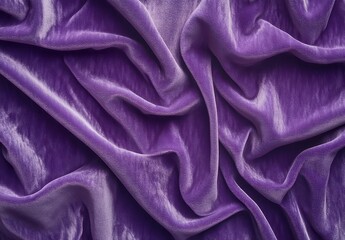 Poster - Luxurious Purple Velvet Fabric with Rich Texture and Smooth Flowing Drapes for Elegant Backgrounds and Fashion Design Inspiration