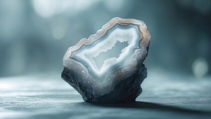 Fototapete - backdrop featuring a pale agate formation