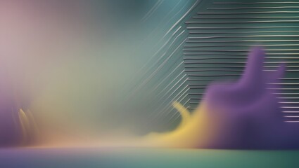 Poster - colorful slanted line abstract design with a soft focus. Contemporary wallpaper featuring a geometric stripe motif and a swiftly created art piece.