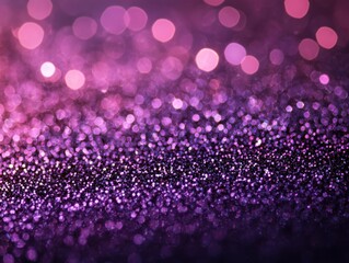 Fototapete - Shimmering Purple Bokeh Background with Glittery Sparkle Effects Ideal for Creative Design and Artistic Projects to Enhance Visual Appeal