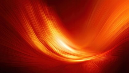 Poster - vibrant abstract orange light wave pattern with dynamic motion effect, perfect for modern background and digital design