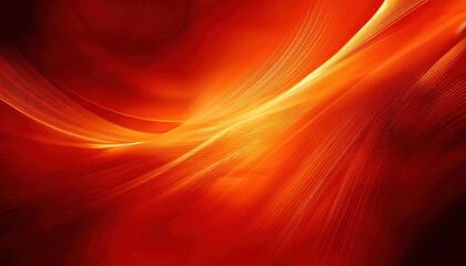 Poster - vibrant abstract orange light wave pattern with dynamic motion effect, perfect for modern background and digital design