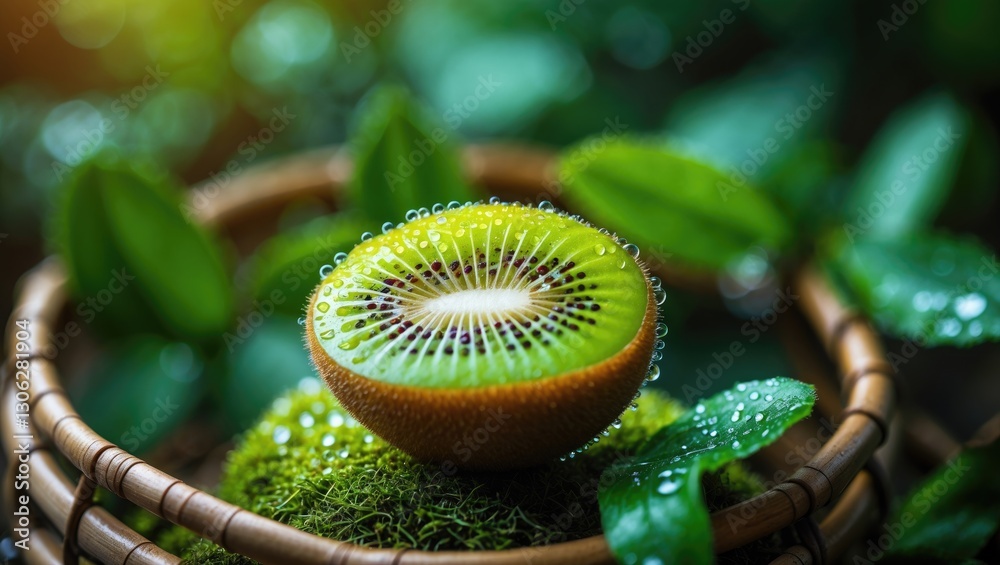 Kiwi berry (Actinidia arguta) is a petite fruit similar to kiwifruit ...