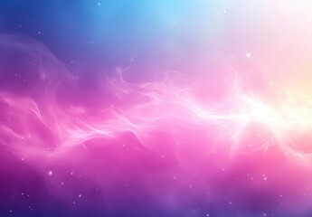 Poster - Soft Abstract Background with Vibrant Colors of Pink, Blue, and White Creating a Dreamy Cosmic Scene for Creative Projects and Design Inspiration