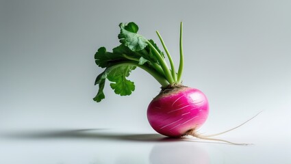 Poster - Radish displayed against a white backdrop, featuring a clipping path