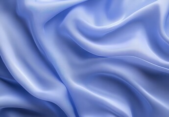 Poster - Soft Luxurious Blue Silk Fabric Texture with Gentle Waves and Natural Shine for Background or Fashion Design Use