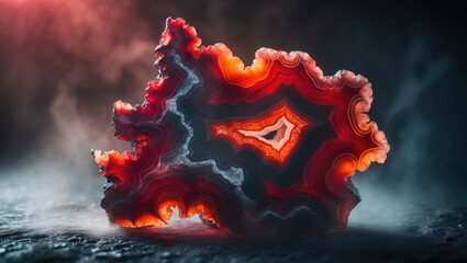 Aufkleber - Crimson agate stone