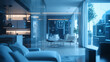 © Photo by mQ - A futuristic smart home where an AI-driven holographic assistant manages lighting, security, and entertainment through voice commands, creating an interactive, seamless living experience.