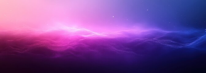Poster - Vibrant Abstract Wavy Background with Blurred Gradient Texture in Shades of Purple and Pink for Creative Digital Design and Aesthetic Projects