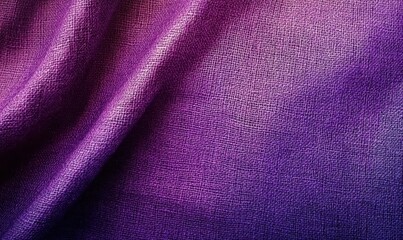 Poster - Vibrant Fabric Texture with Smooth Drapery in Shades of Purple and Magenta Under Soft Light for Artistic Background or Textile Design