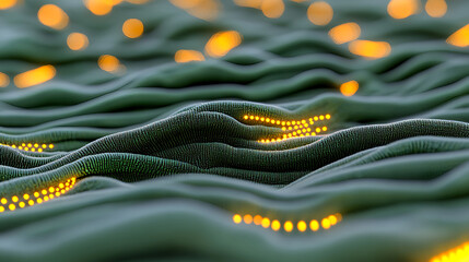 Aufkleber - Dynamic light patterns on textured surfaces digital art abstract environment close-up perspective visual concept