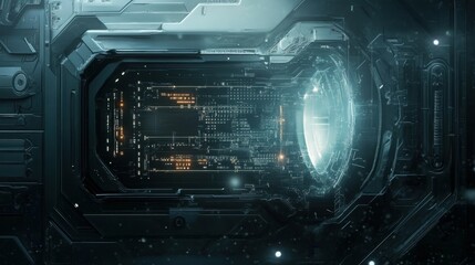 Poster - Abstract technology background