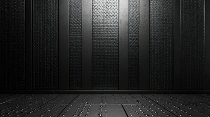 Poster - Dark Metal Room Background