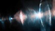 © Arthur - ethereal beam of refracted light in cosmic darkness, abstract futuristic energy flow, celestial glow for sci-fi background