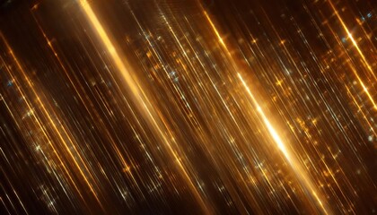 Aufkleber - golden light streaks with glowing particles in motion, abstract background for luxury design, festive decor, or digital art

