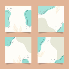 Wall Mural - vector design templates in simple modern style with copy space for text, good for poster, card, bann