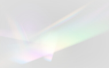 Wall Mural - png white crystal rainbow glow, shimmering light with prism effect, png sparkling dust and colorful 