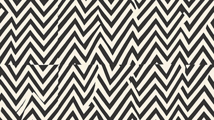 Poster - Dynamic black and white zigzag patterns abstract background digital art modern design vertical viewpoint visual concept
