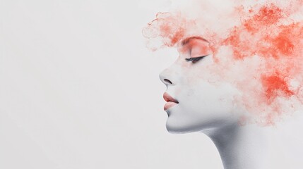 Poster - A watercolor-style AI portrait with artistic brush strokes