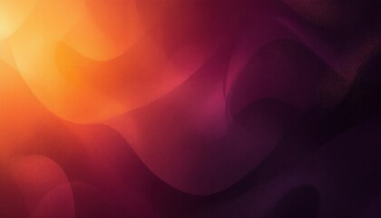 Poster - Colorful abstract background with flowing orange and purple gradient waves