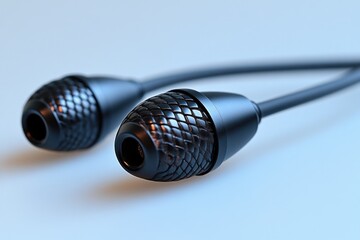 Poster - A pair of headphones sitting on a table