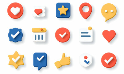Poster - Colorful and Modern Icon Set for User Interface Design Projects