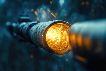 Aufkleber - A close-up shot of a street light with a blurred out background, ideal for use in cityscape or urban-themed designs