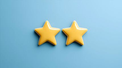 Poster - Yellow Stars on Blue Background for Creative Project Use