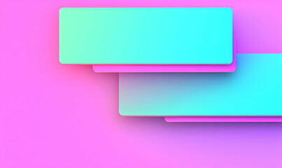 Poster - Gradient Background with Rectangular Shapes in Vibrant Colors