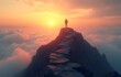 © TURTLE-STUDIO - Standing at the Summit: A Breathtaking Journey of Triumph and Reflection