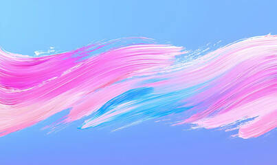 Poster - Colorful Abstract Background with Pink and Blue Paint Strokes