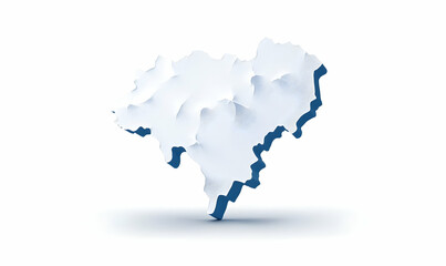 Poster - Abstract Representation of a Three-Dimensional Map Shape Design